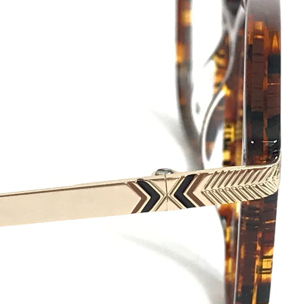 BOZ Eyeglasses Frames IXELLE 9095 Demi Shiny Gold Brown Tortoise 53-18-135